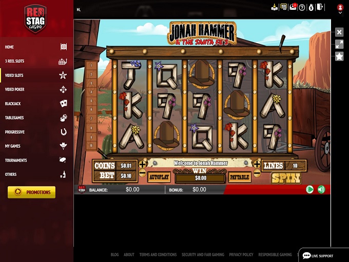 Red Stag Casino 01.04.2021. Spel 1