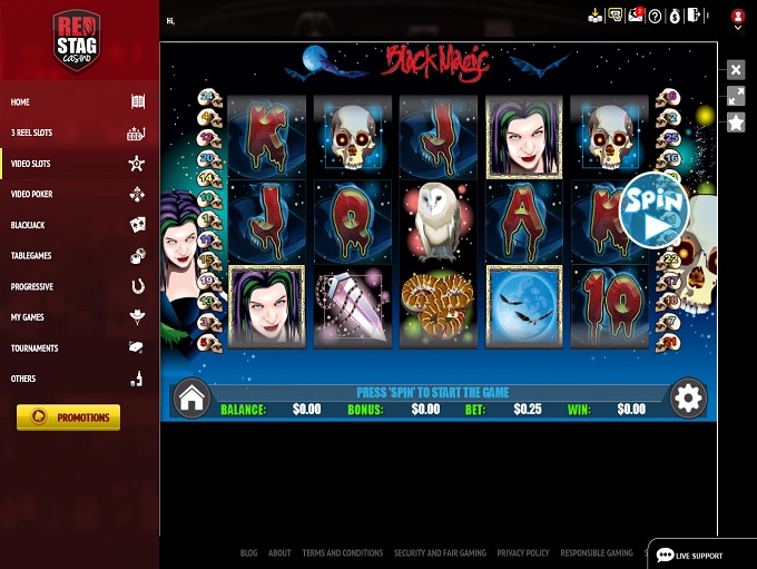 Red Stag Casino 01.04.2021. Spel 2