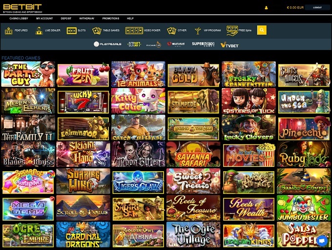 BetBit Casino 13.07.2021. Lobby