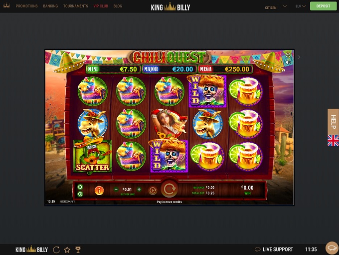 King Billy Casino nieuw spel 2