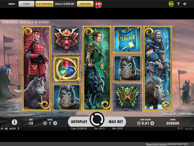 VirginCasino NJ 14.06.2021. Spel 1