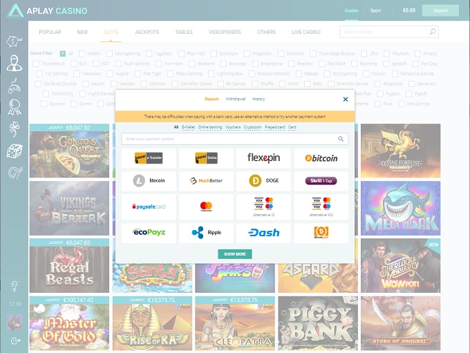 Aplay Casino Bank