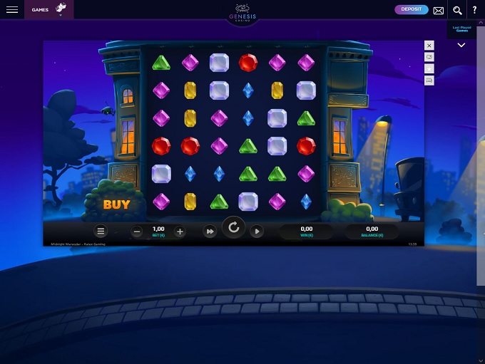 Genesis Casino 07.12.2022. Spel1