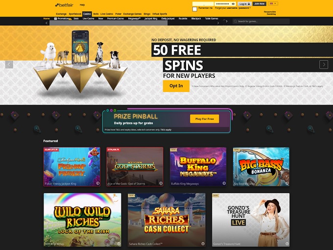 Betfair Casino HP