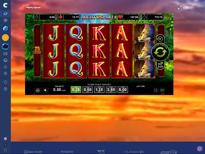 Casoo Casino 29.12.2021. Spel1