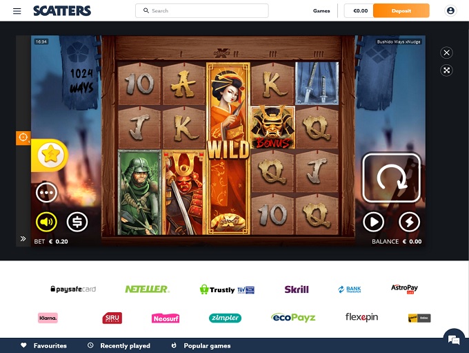 Scatters Casino 19.04.2021. Spel 1