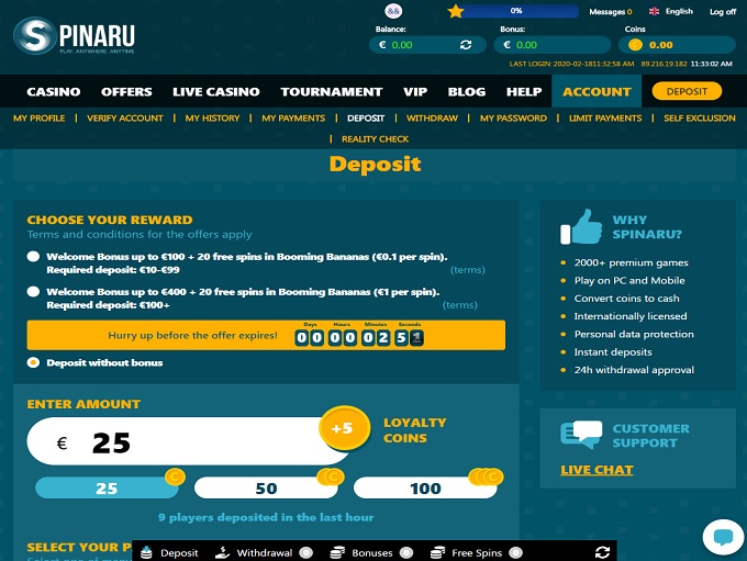 Spinaru Casino Bank