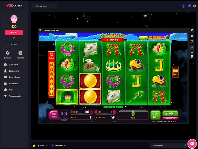 WooCasino Spel 2