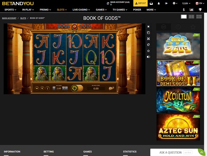 BetAndYou Casino Spel1