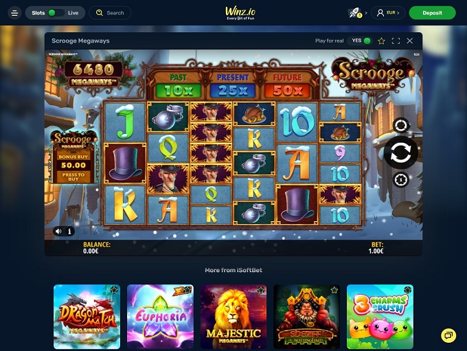 Winz Casino 02.12.2021. Spel 2