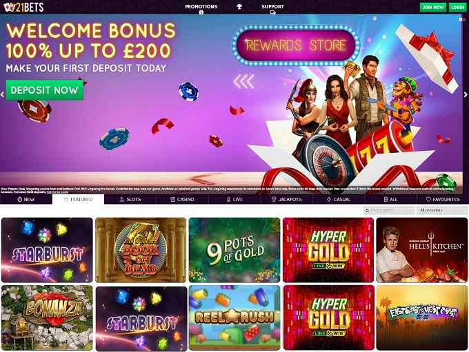 21Bets Casino 10.09.2021. HP