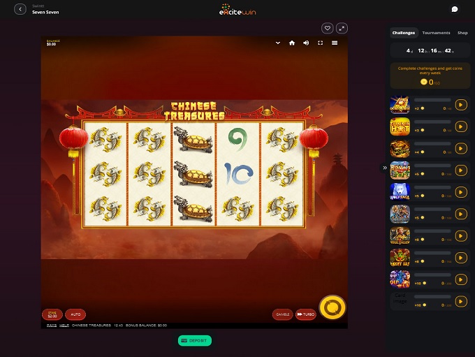 ExciteWin Casino 25.08.2021. Spel1