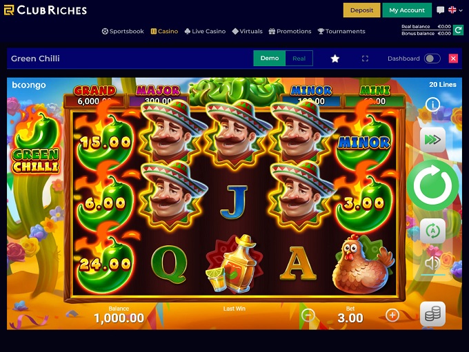 ClubRiches Casino 19.01.2023. Spel1