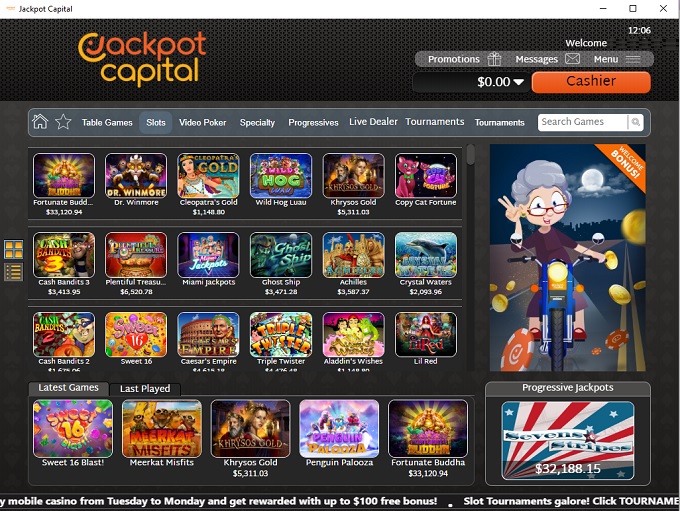 Jackpot Capital 07.07.2022. Lobby