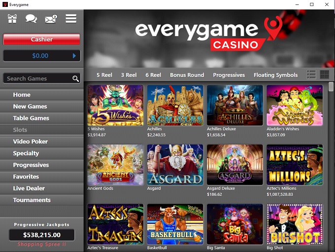 Everygame Red Casino 06.12.2021. Lobby