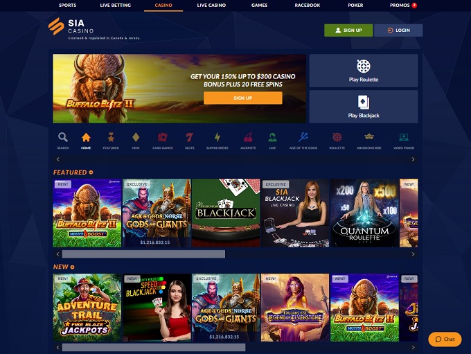 Sia Casino Home