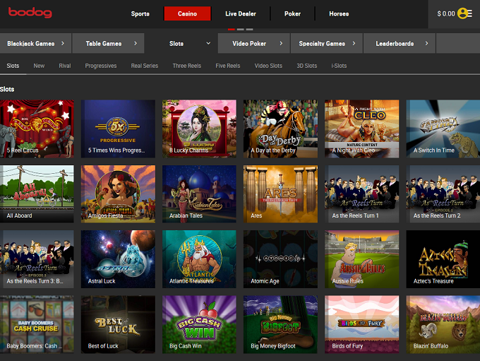 BoDog Casino Nieuwe lobby