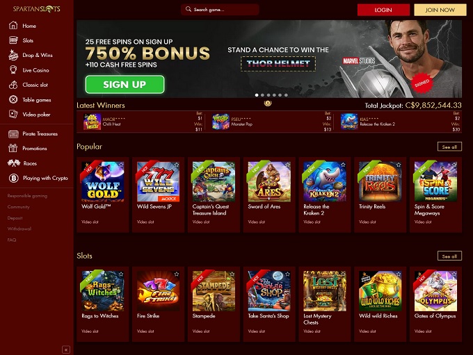 Spartan Slots 10.11.2022. HP