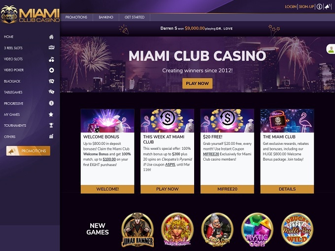 Miami Club Casino 10.03.2021. HP