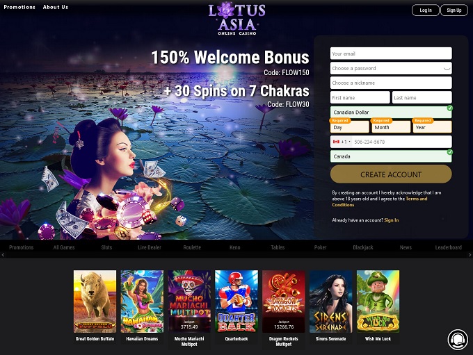 Lotus Asia Casino 19.05.2022. HP