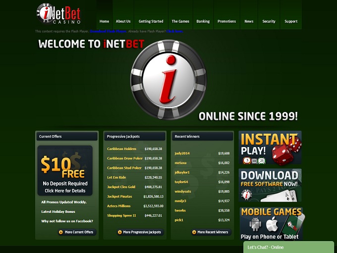 Inetbet Casino-Home - 10 Feb 2020