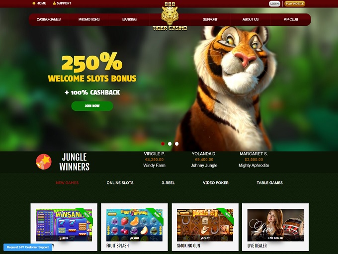 888 Tiger Casino Home